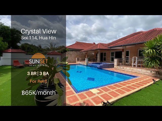 CRYSTAL VIEW | 3-BED POOL VILLA FOR RENT