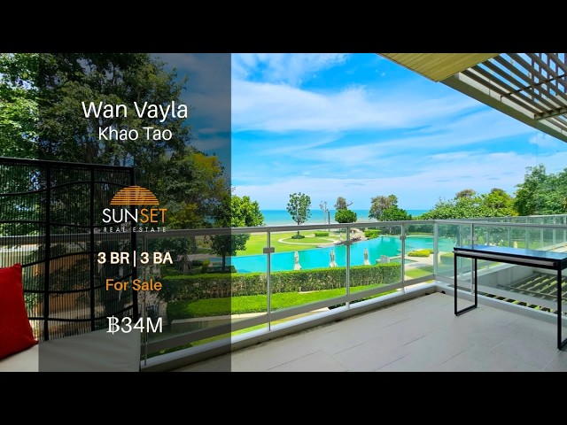 FOR SALE | 3-BED BEACHFRONT CONDO IN KHAO TAO, HUA HIN