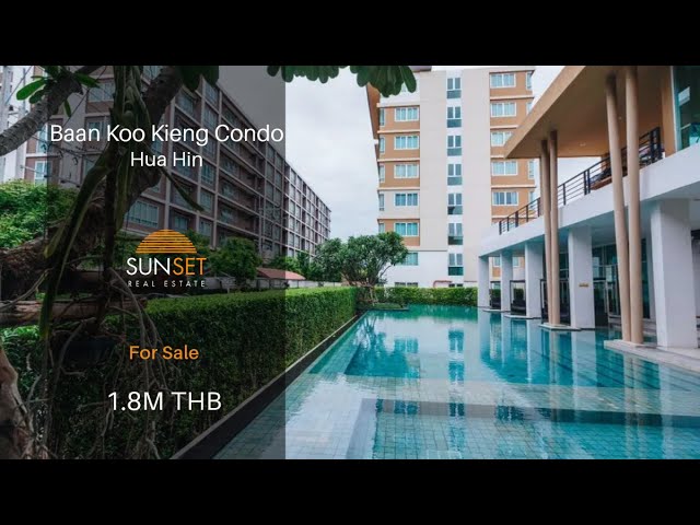 Studio For Sale—1.8M THB - Baan Koo Kiang Condo, Hua Hin, Thailand.