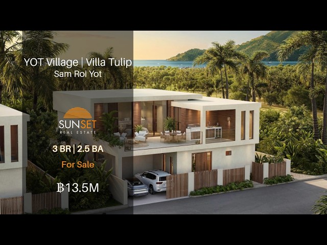 Villa Tulip at YOT Village | New Pool Villas for Sale in Sam Roi Yot